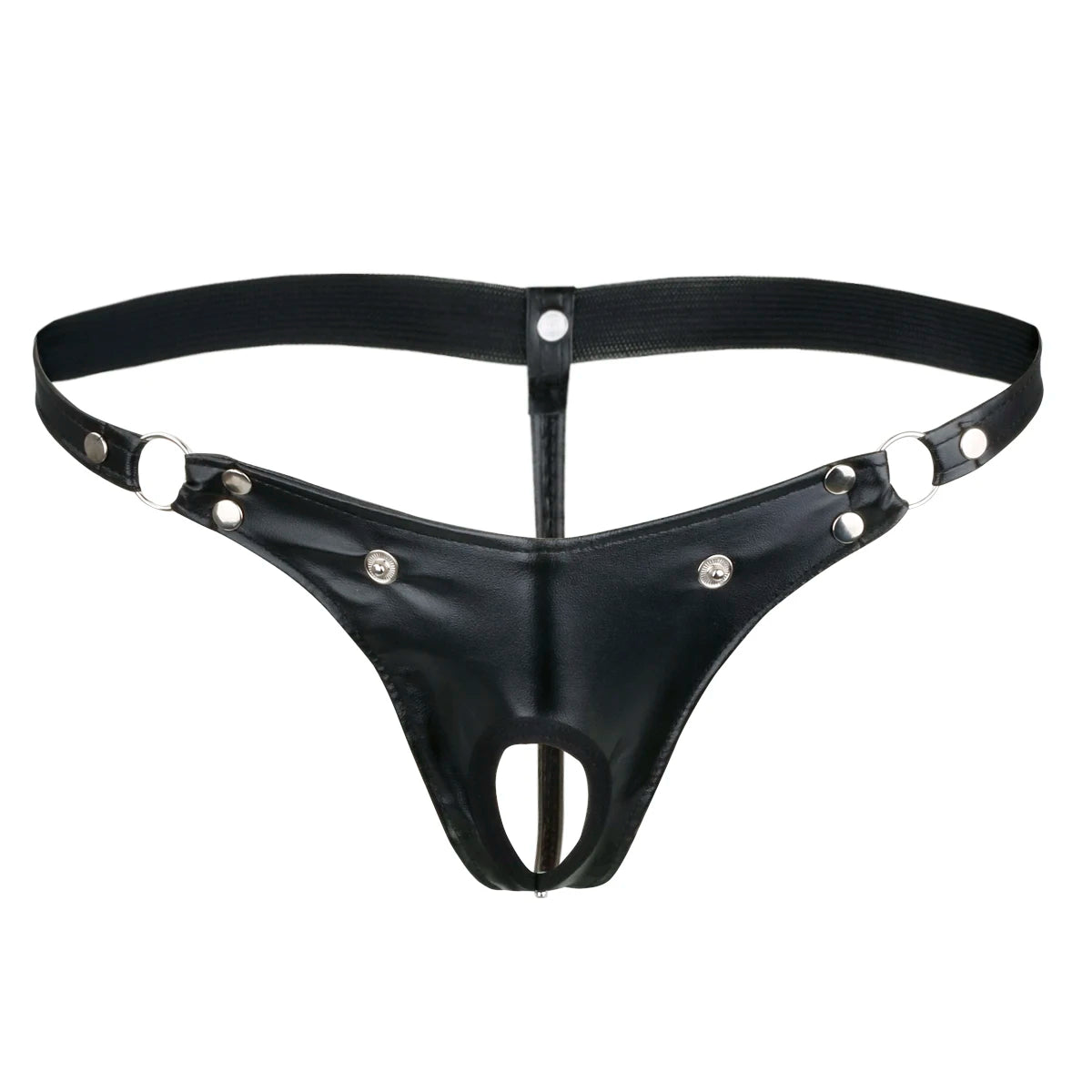 iiniim Sexy Mens Faux Leather Lingerie