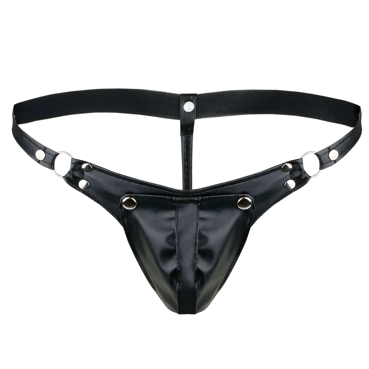 iiniim Sexy Mens Faux Leather Lingerie