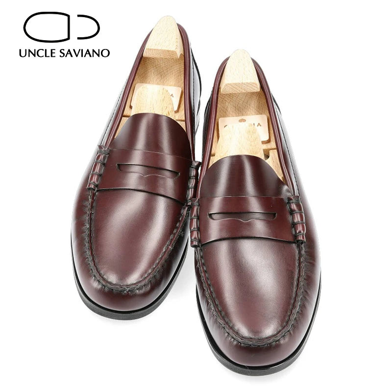 Classic Men's Leather Penny Loafer Shoe