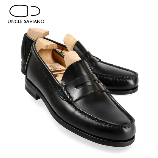 Classic Men's Leather Penny Loafer Shoe