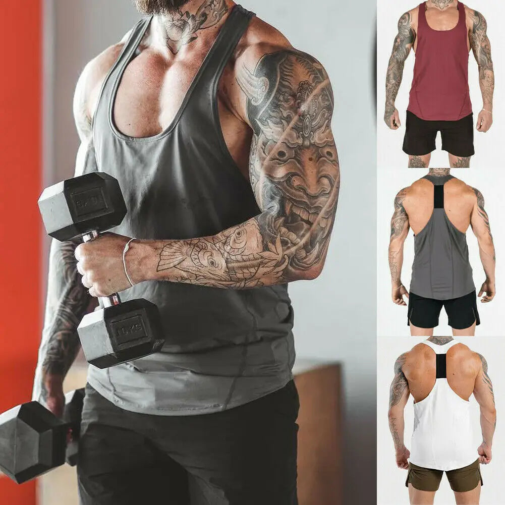 Men's Fitness Sleeveless Tank Tops