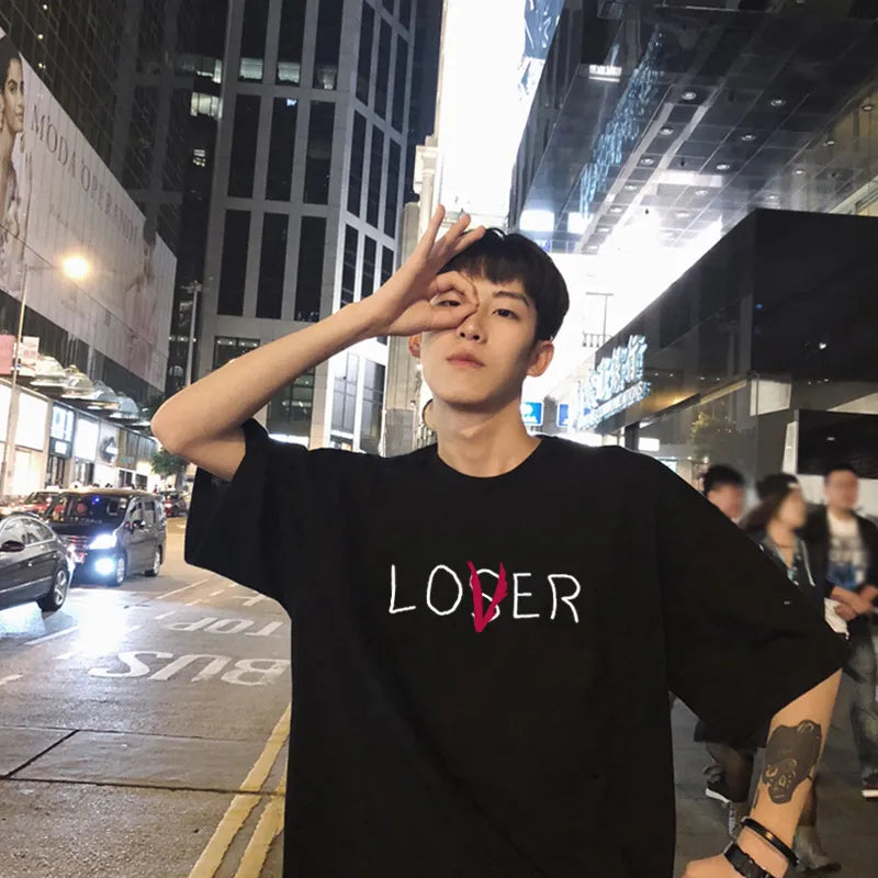 Men's Loser Lover Printed  T-shirt