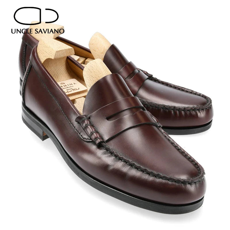 Classic Men's Leather Penny Loafer Shoe