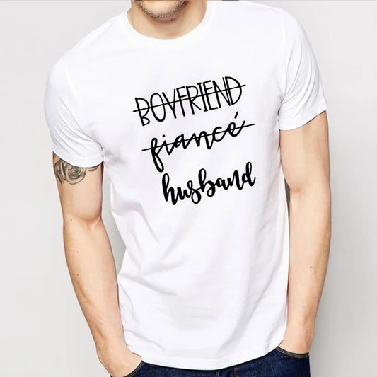 Boyfriend Fiance Husband T-Shirt Future Mr White T-Shirt