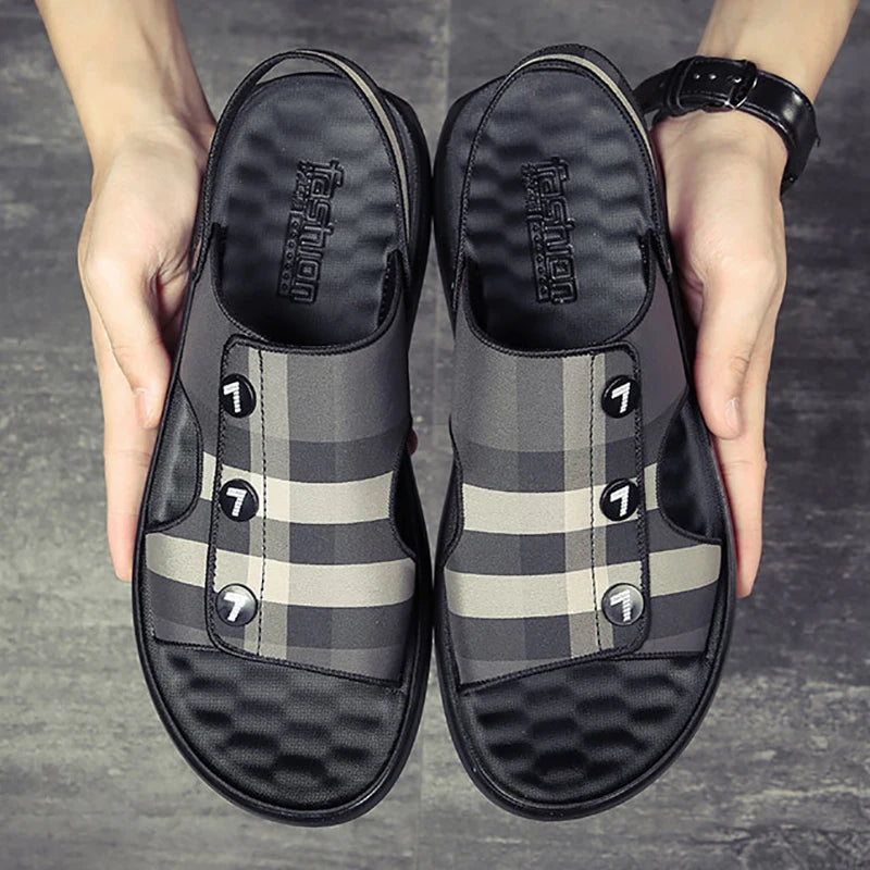 2021 Men Summer Homme Flat Sandals Anti-Slip Slipper