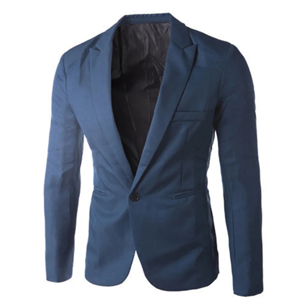 Autumn Men's Skinny Fit Blazer