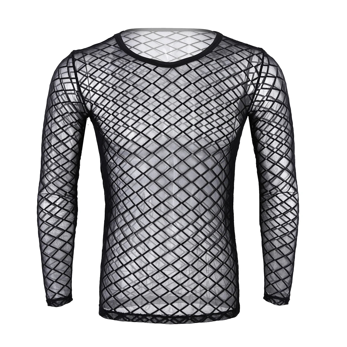 Sheer Long Sleeve Pullover Shirt