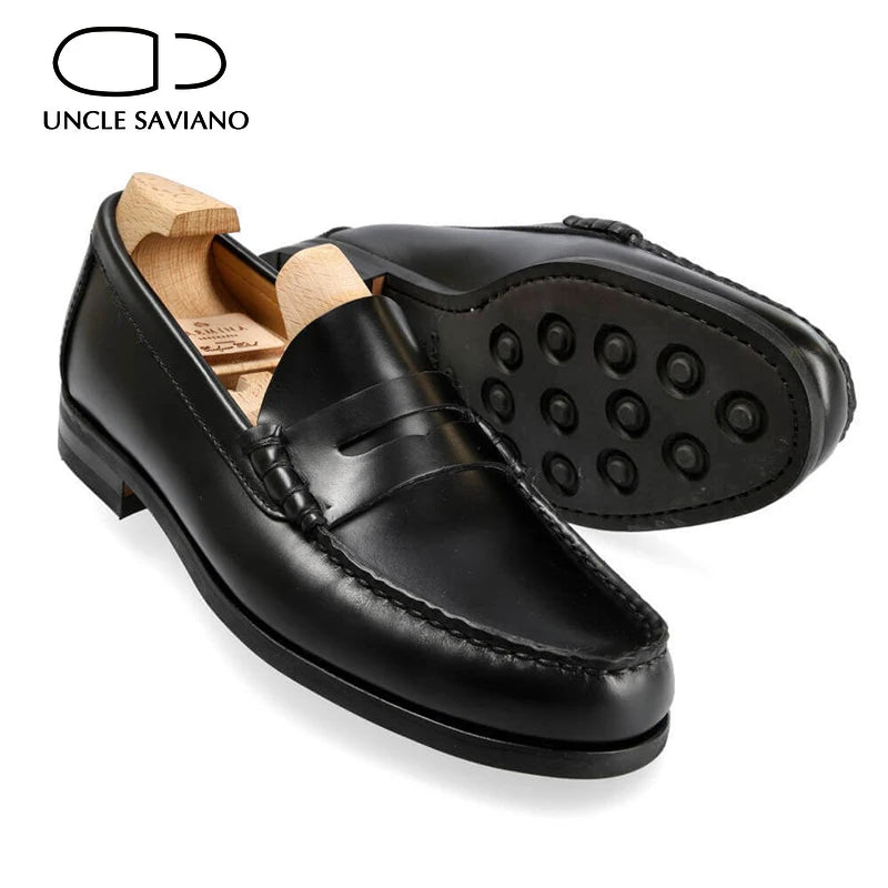 Classic Men's Leather Penny Loafer Shoe