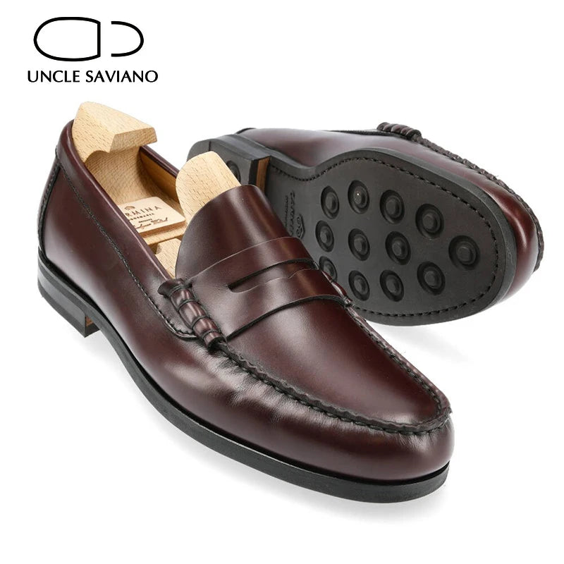 Classic Men's Leather Penny Loafer Shoe