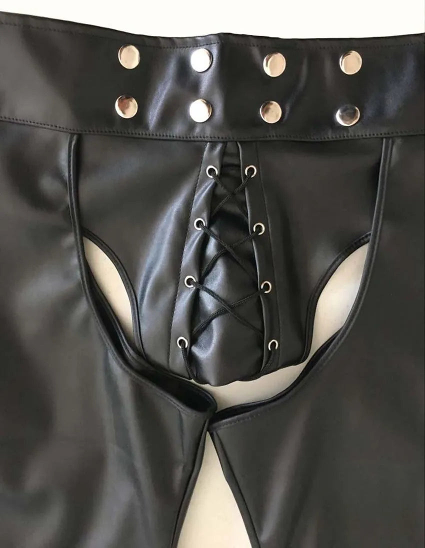 Erotic Wild Leather Shorts