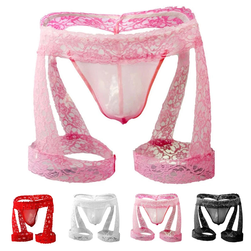 Men's Sexy Underwear Lace Thongs