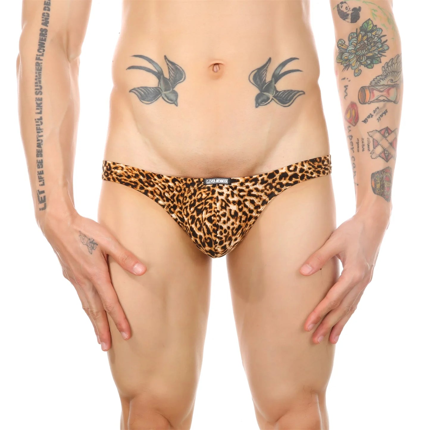 CLEVER-MENMODE Men's animal print brief