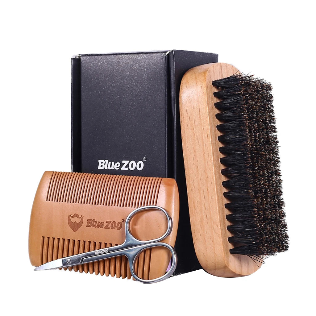 3in1 Mens Beard Grooming Kit Set