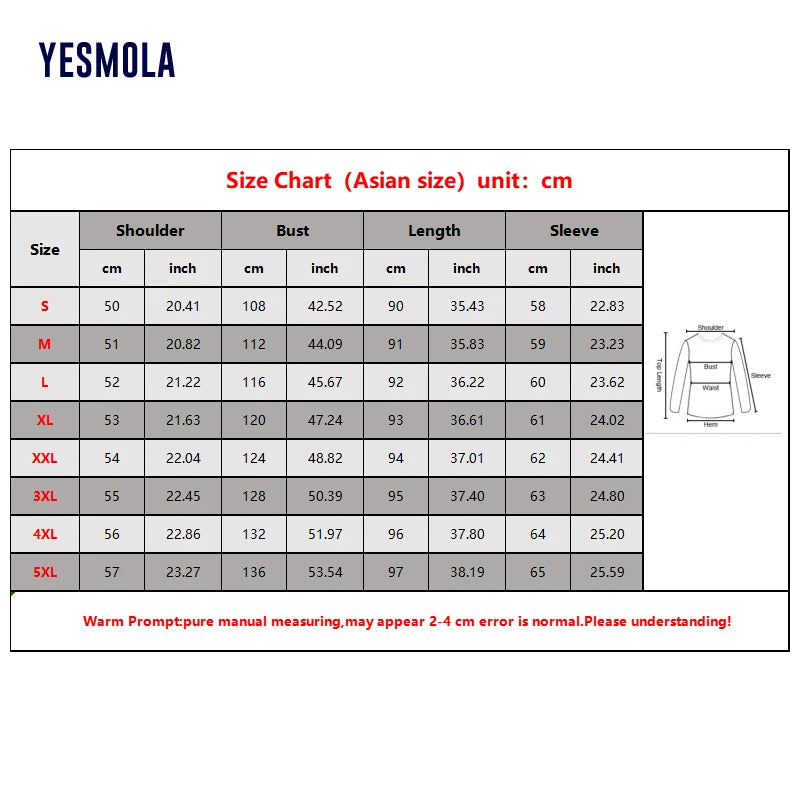 YESMOLA Men Coat Irregular Cloak Jacket