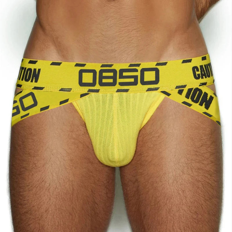 Men Caution Jockstrap