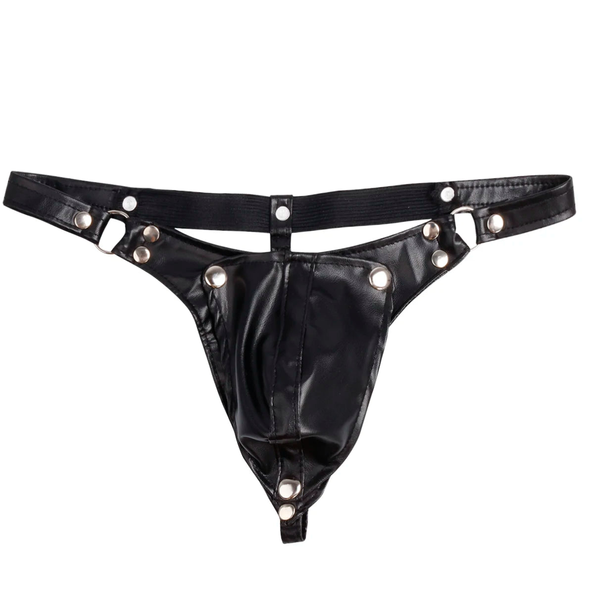 iiniim Sexy Mens Faux Leather Lingerie