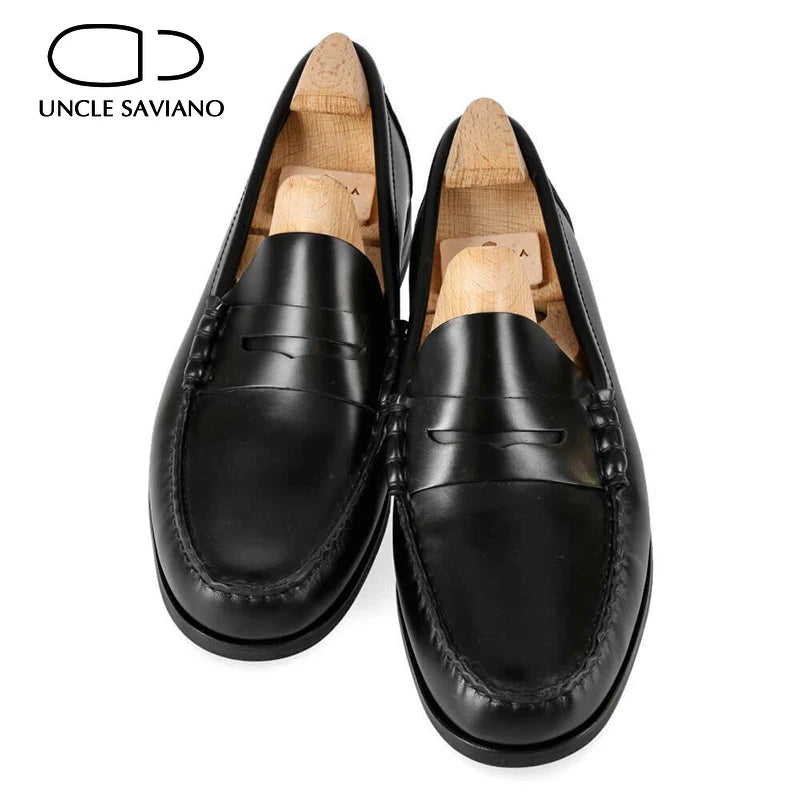 Classic Men's Leather Penny Loafer Shoe