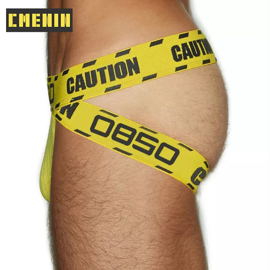 Men Caution Jockstrap