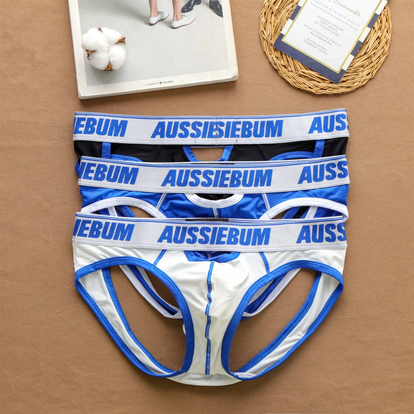 Aussiebum men's mesh ice triangle jock strap underwear