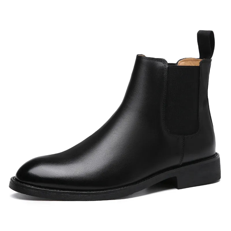 Classic Chelsea Boots Leather Men Shoe