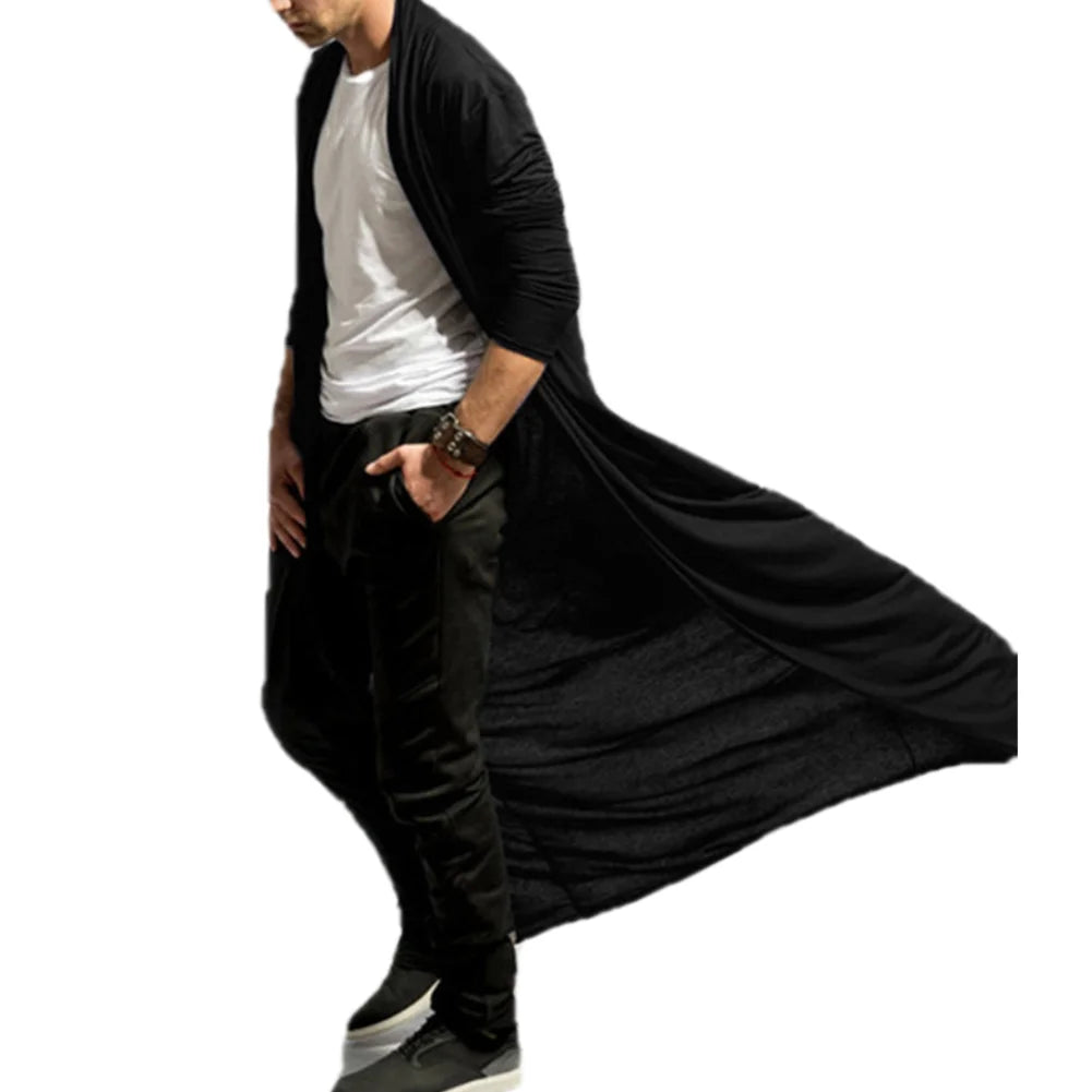 Men's Solid Color Long Sleeve Cardigan