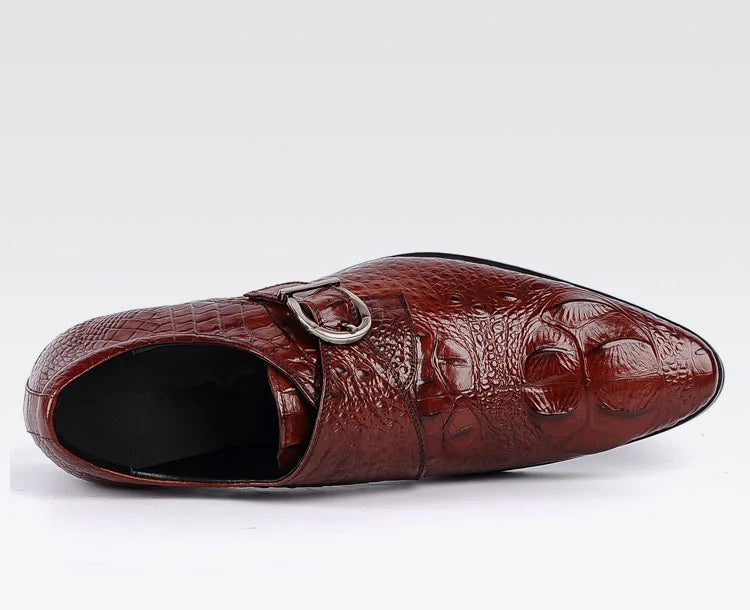 Men's Embossed Croc Loafer Dress Shoe