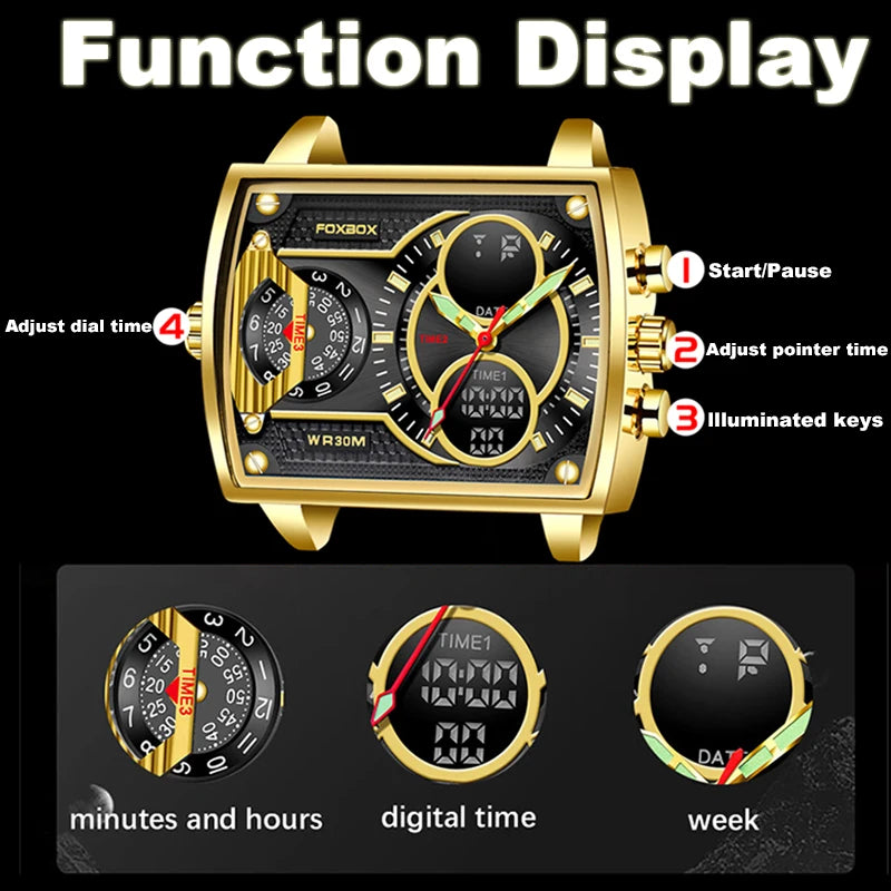 LIGE Top Brand Luxury Men Watch