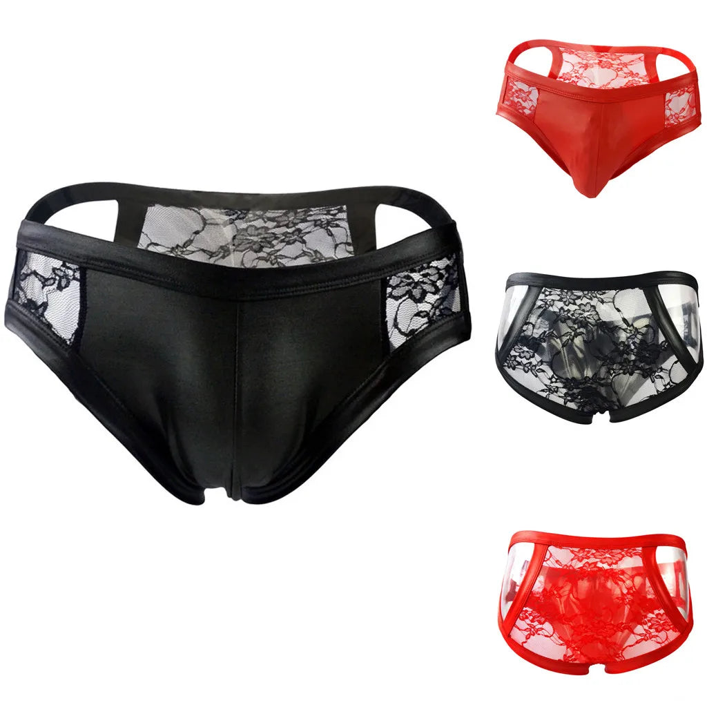 Men's Sexy Lingerie Underwear Lace Splicing