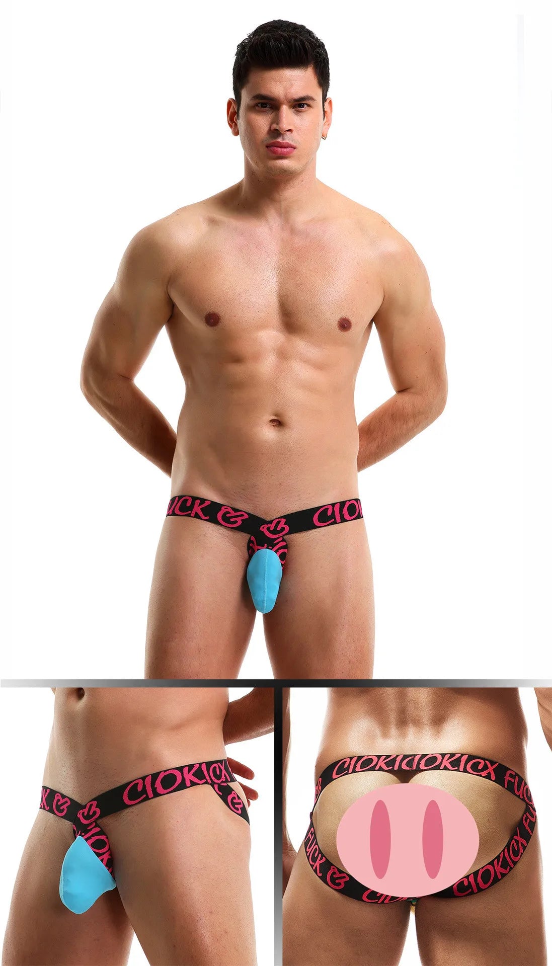 Low Waist Men's Underwear Double Thong