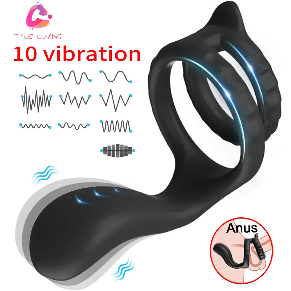 Men Penis Vibrator Male Ejaculation Delay Device