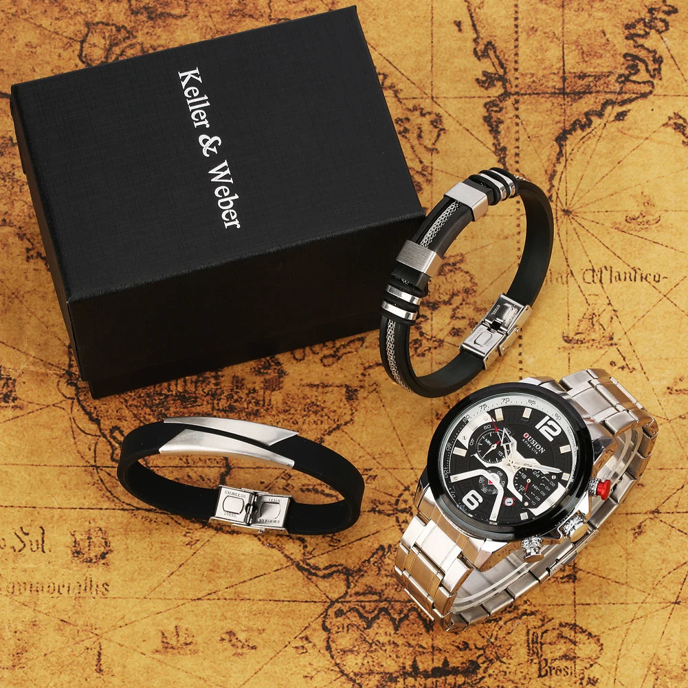 Fashion Watch Men Luxury Gift Set