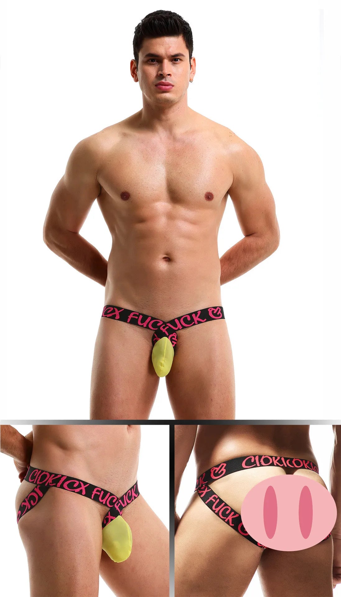 Low Waist Men's Underwear Double Thong