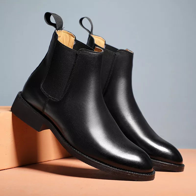 Classic Chelsea Boots Leather Men Shoe