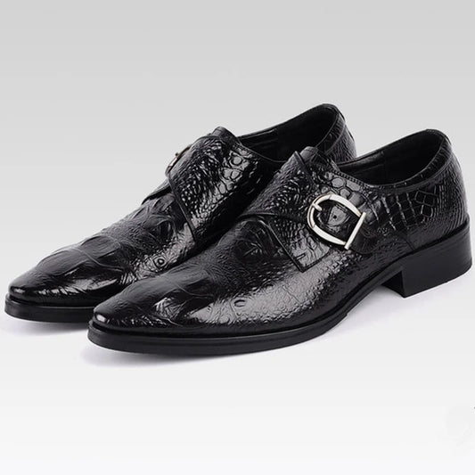 Men's Embossed Croc Loafer Dress Shoe