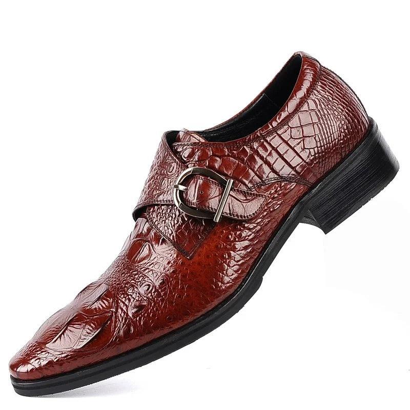 Men's Embossed Croc Loafer Dress Shoe