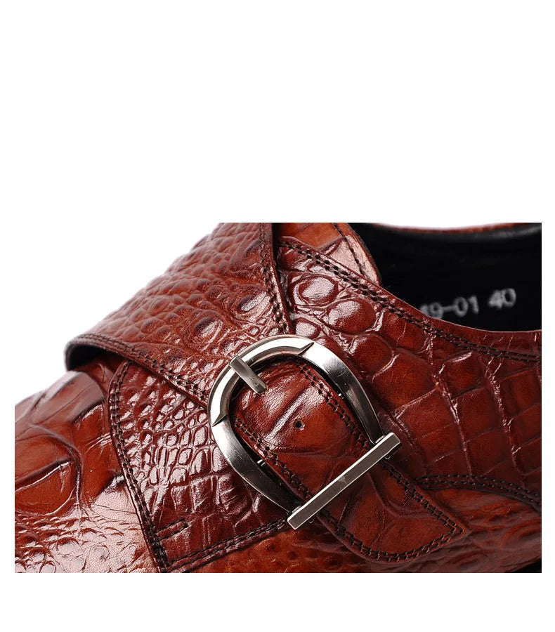 Men's Embossed Croc Loafer Dress Shoe