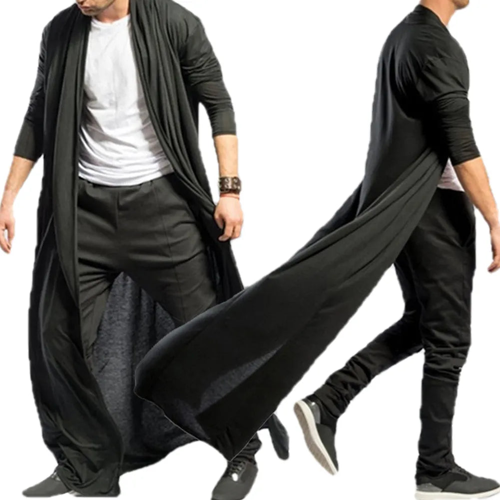 Men's Solid Color Long Sleeve Cardigan