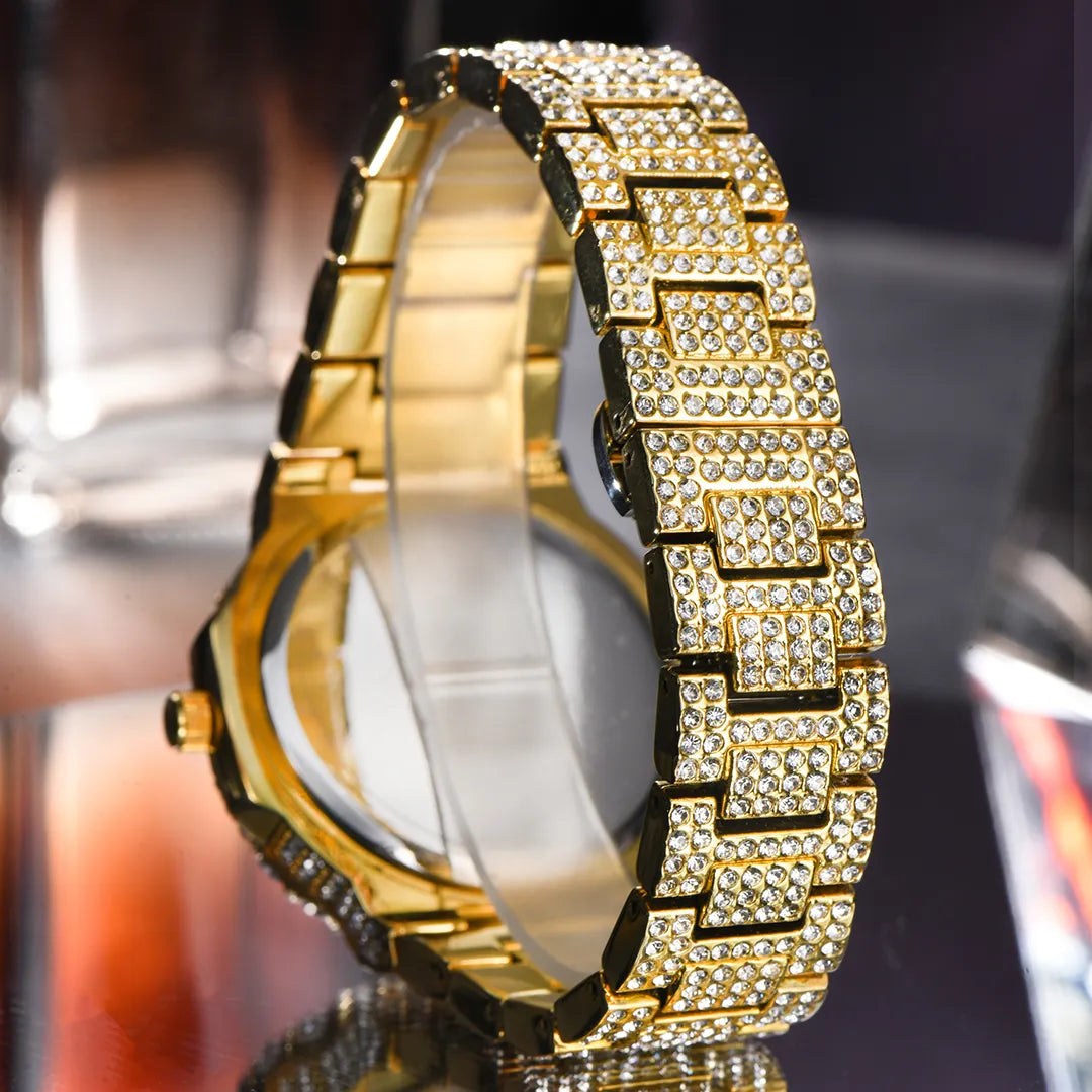 Hip Hop Brand MISSFOX Fashion Iced Out Watch