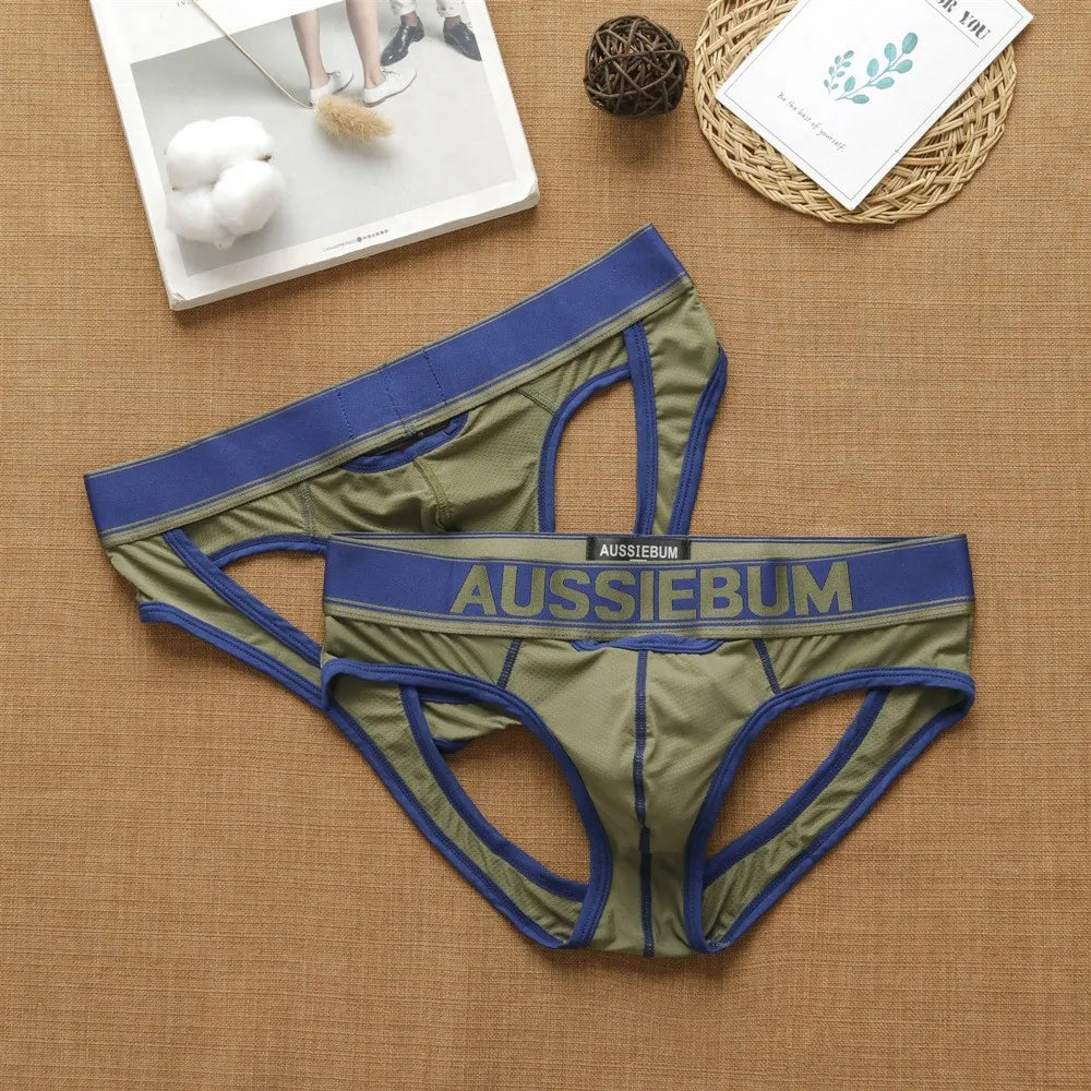 Aussiebum men's mesh ice triangle jock strap underwear