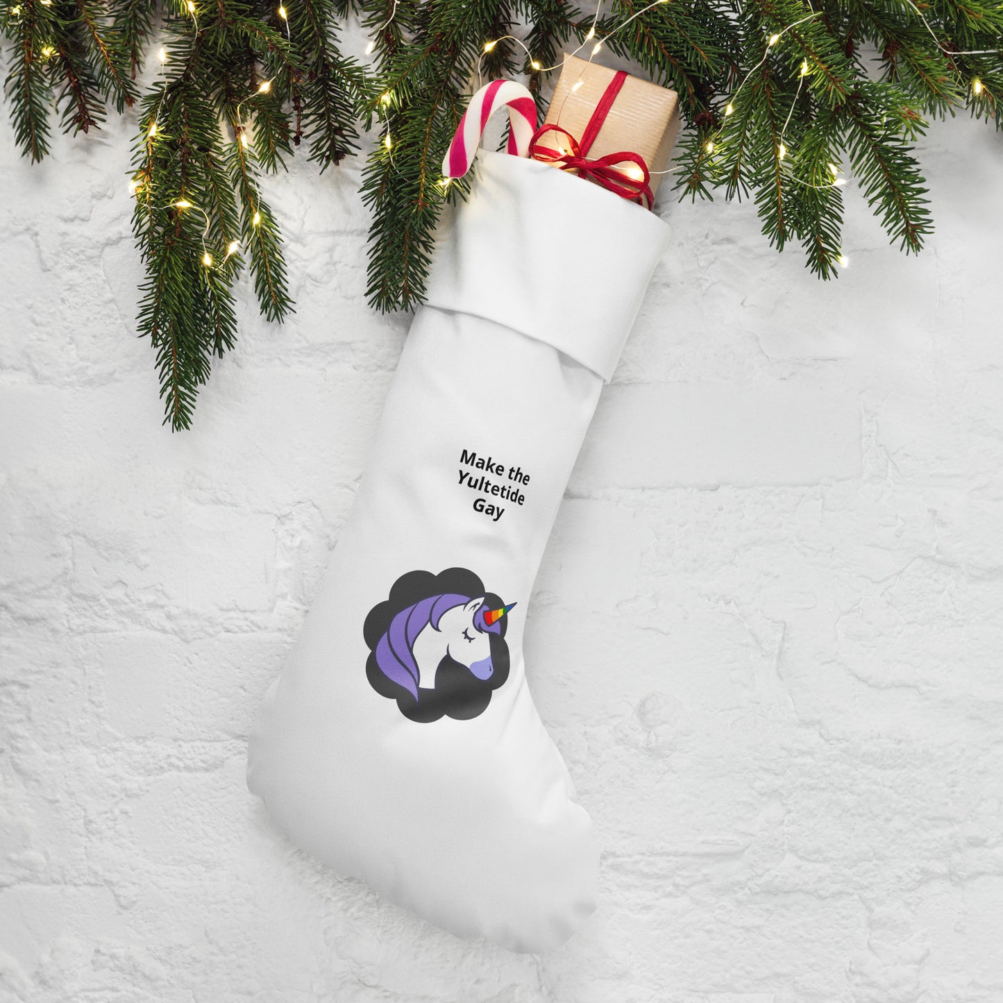 Unicorn Christmas stocking