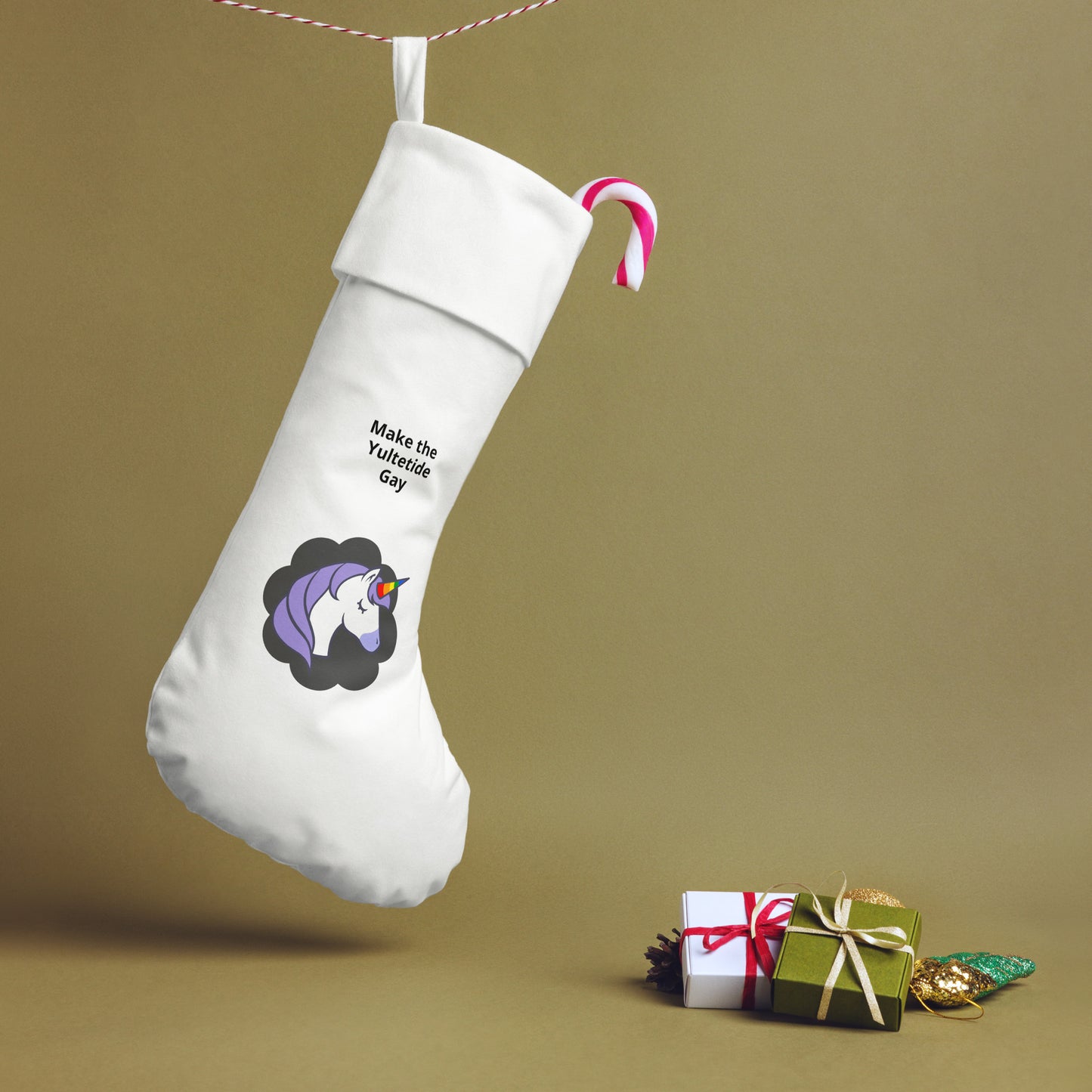 Unicorn Christmas stocking