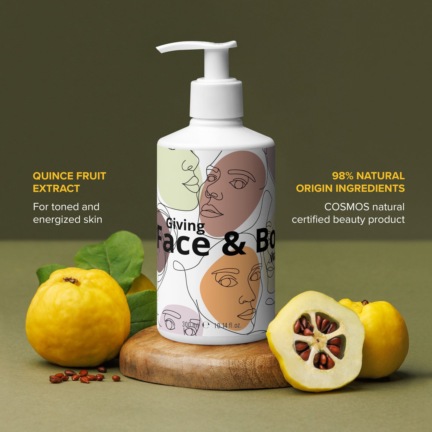 Giving face & body wash