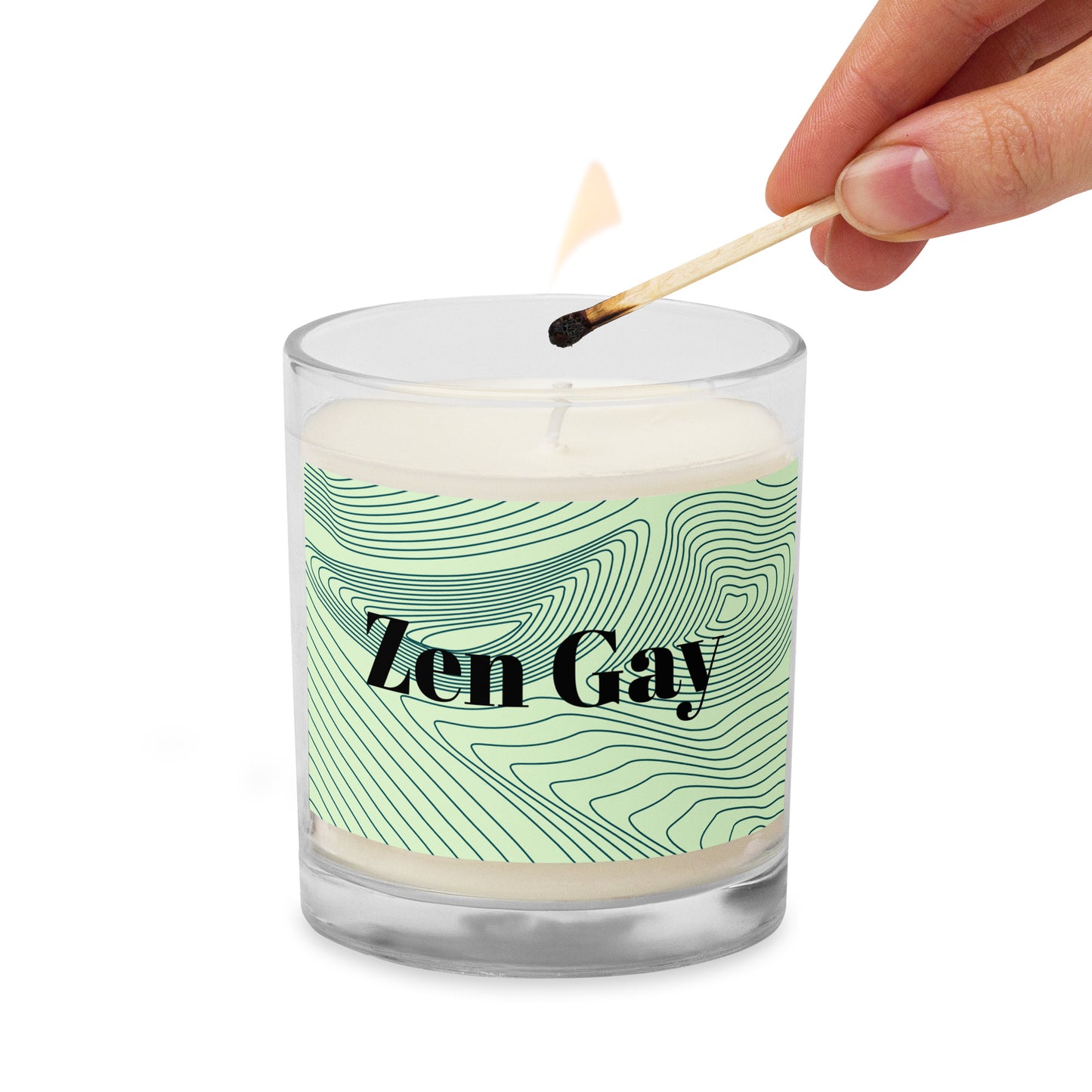 Zen Gay Glass Soy Candle