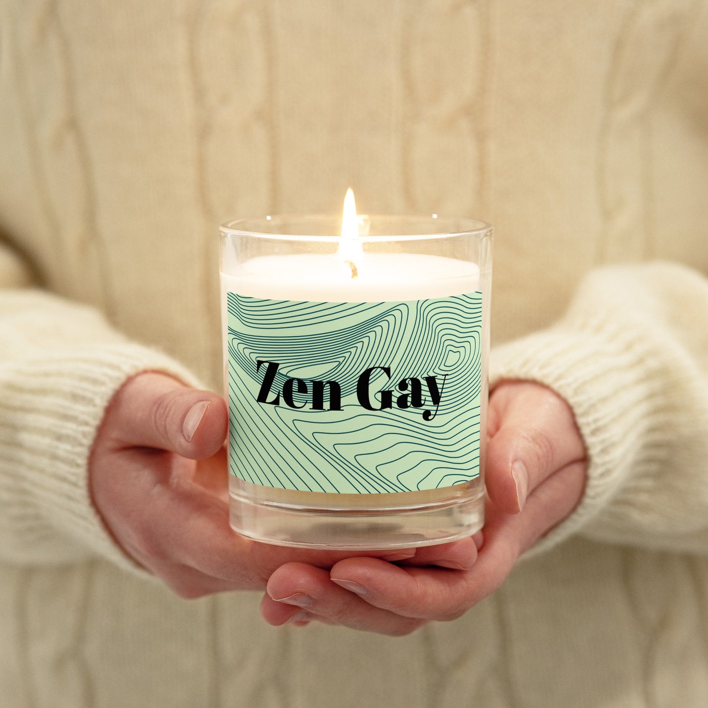 Zen Gay Glass Soy Candle