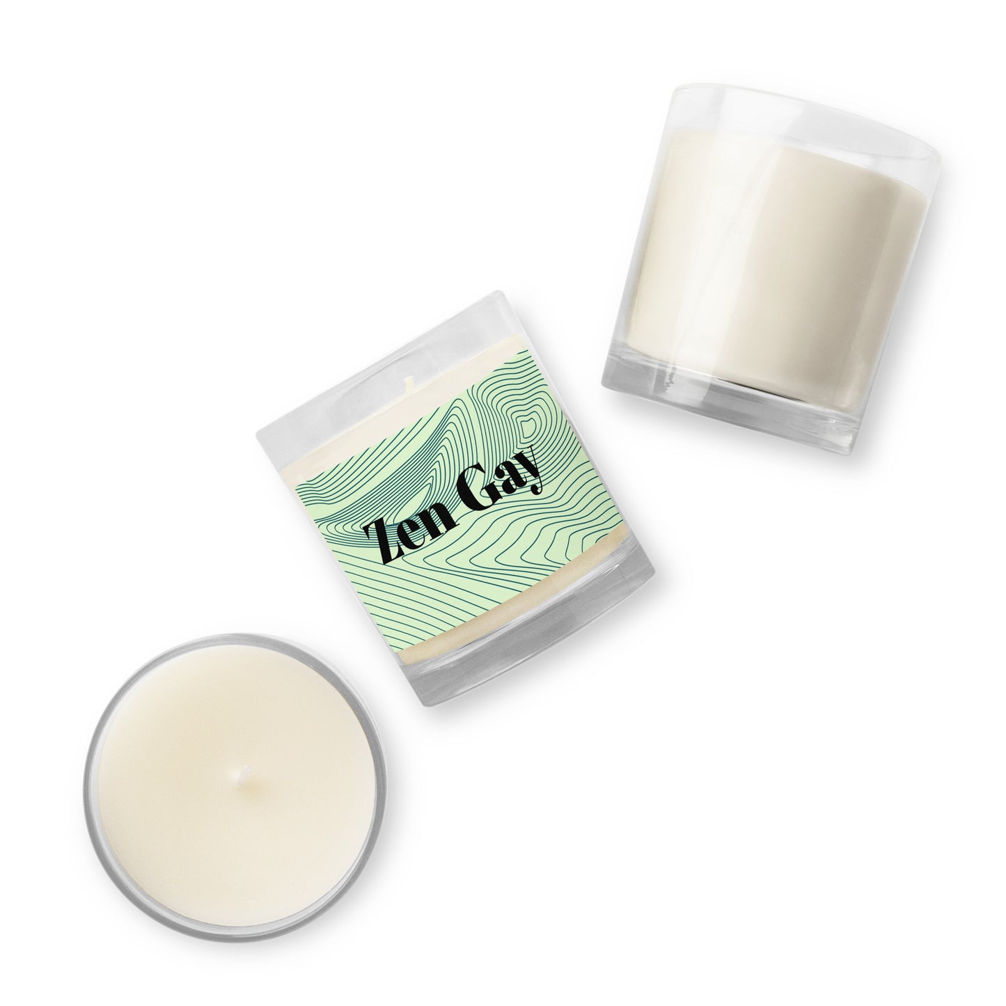 Zen Gay Glass Soy Candle