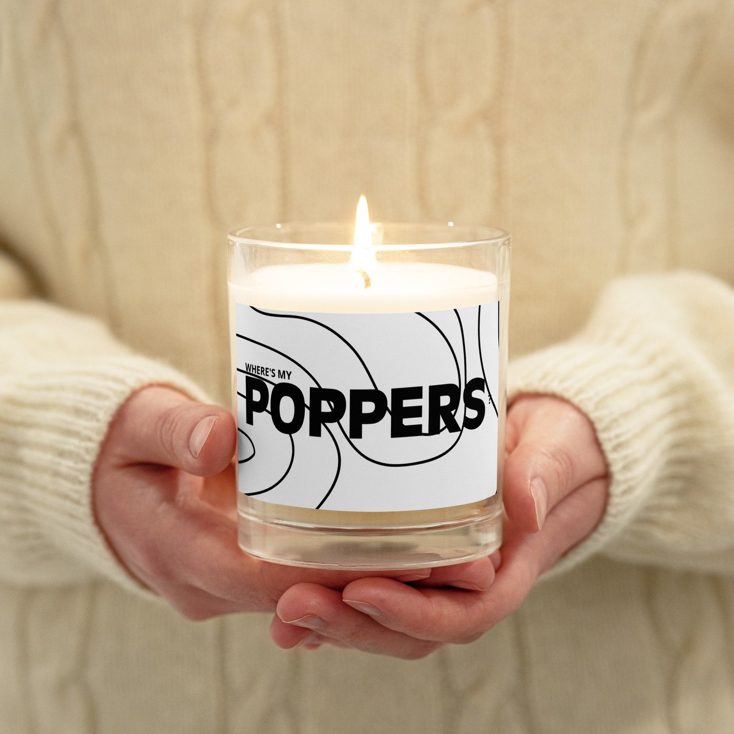 Pop Glass Jar Soy Wax Candle