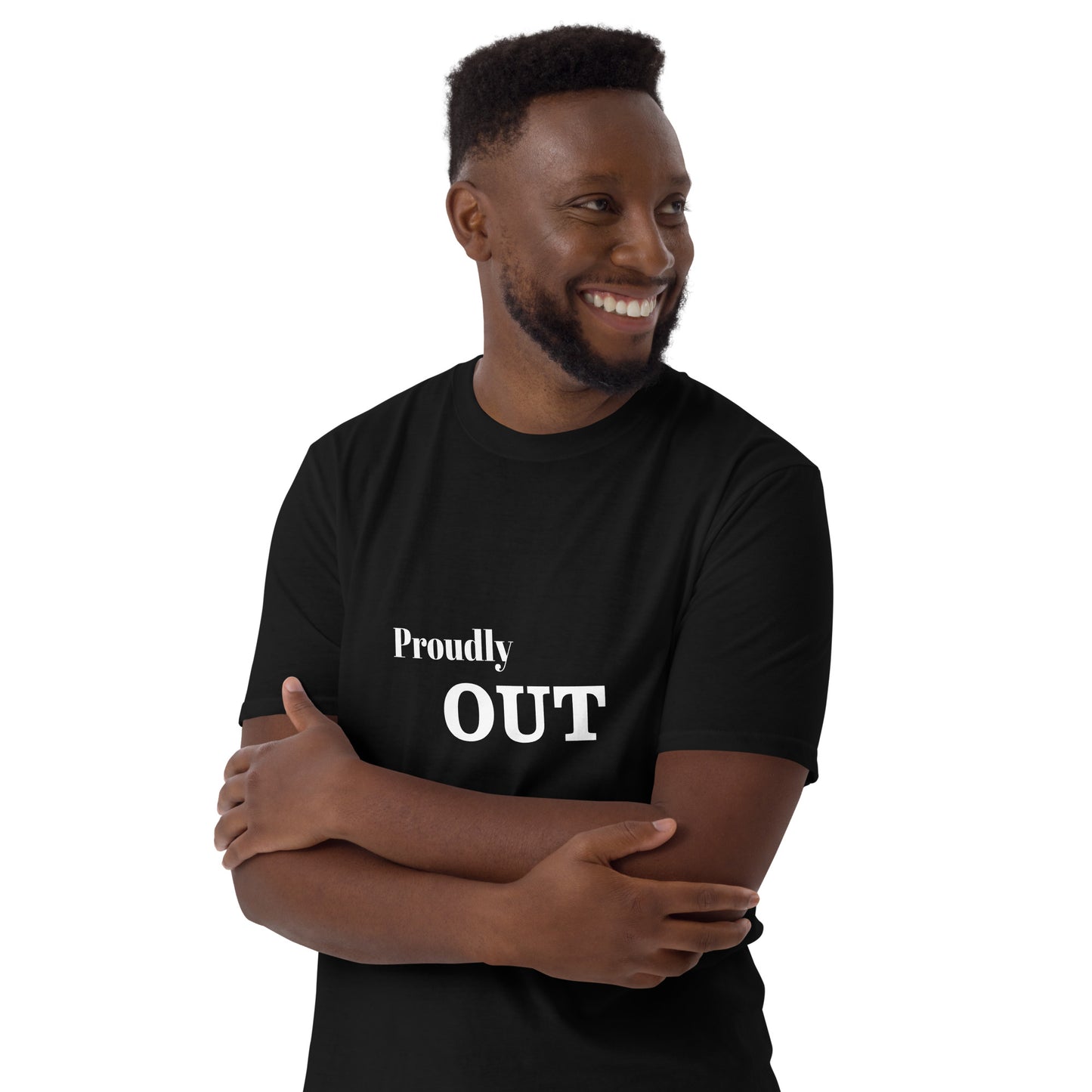 Proudly Out Short-Sleeve Unisex T-Shirt