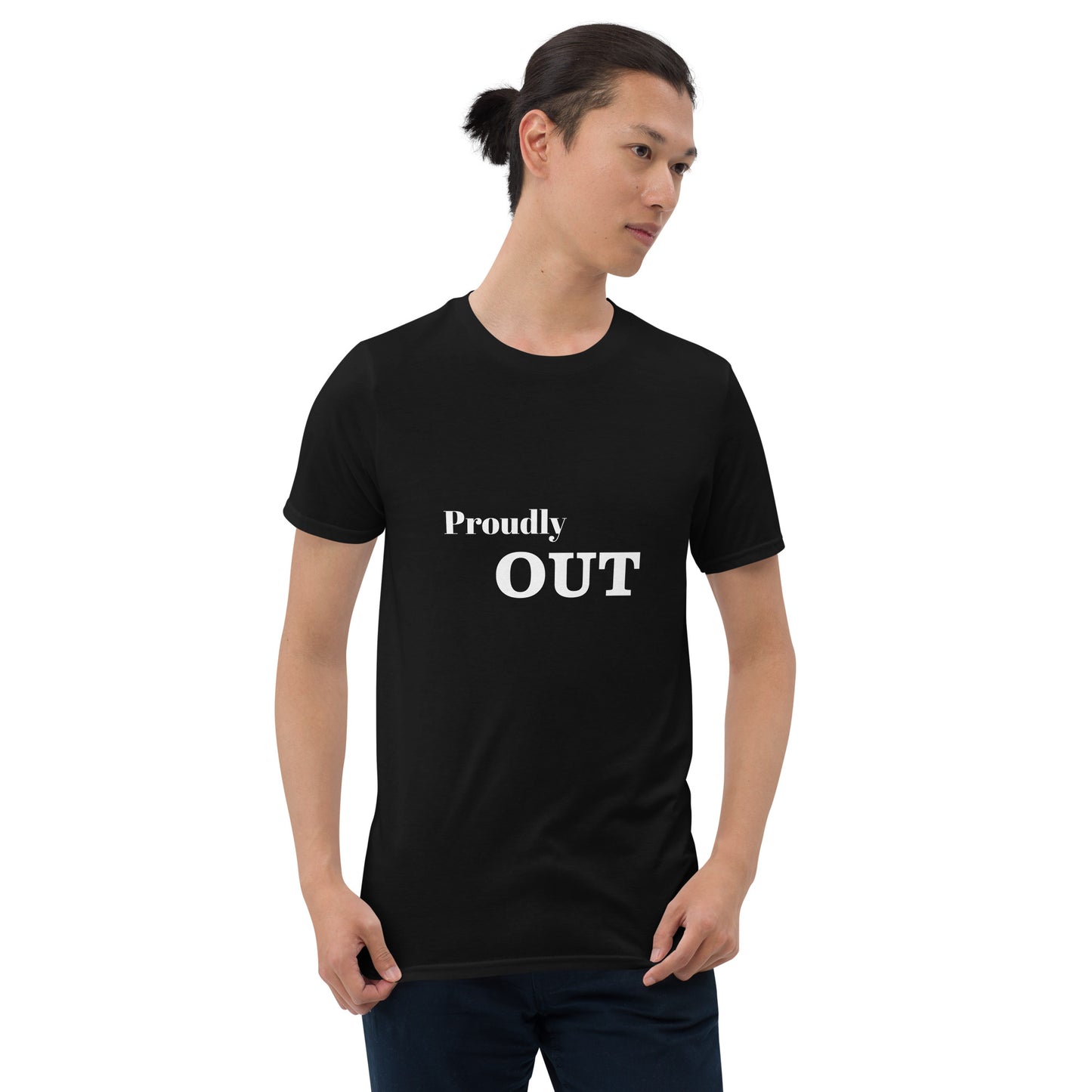 Proudly Out Short-Sleeve Unisex T-Shirt