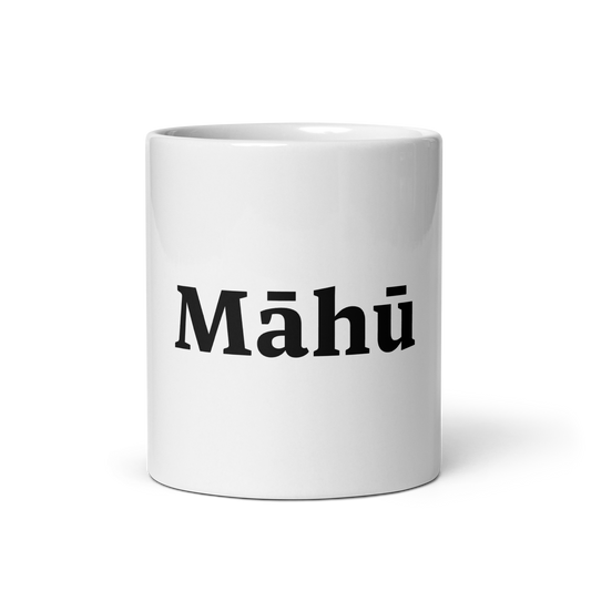 Māhū White glossy mug