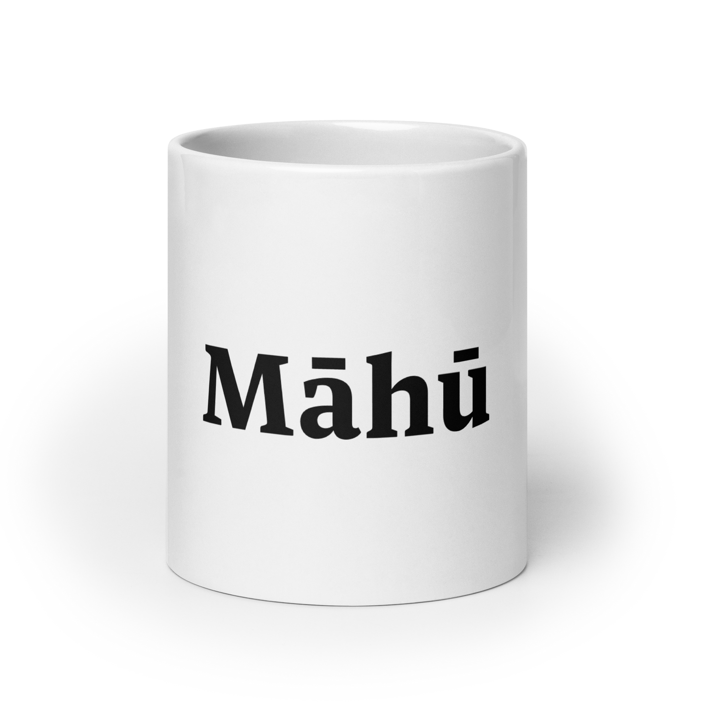 Māhū White glossy mug